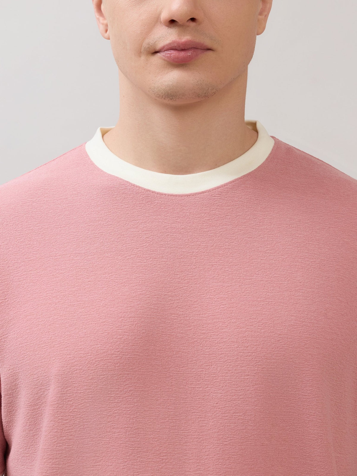 Karoon - Slim Fit Round-Neck T-Shirt - Pink - Espanshe