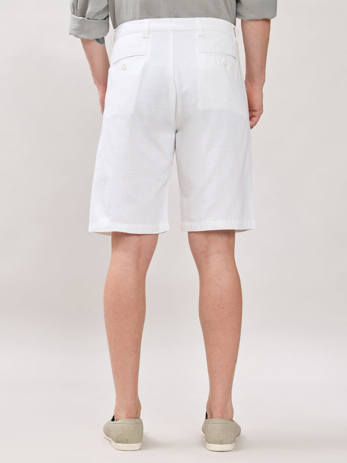 Origin - Regular Fit Shorts- White - Espanshe