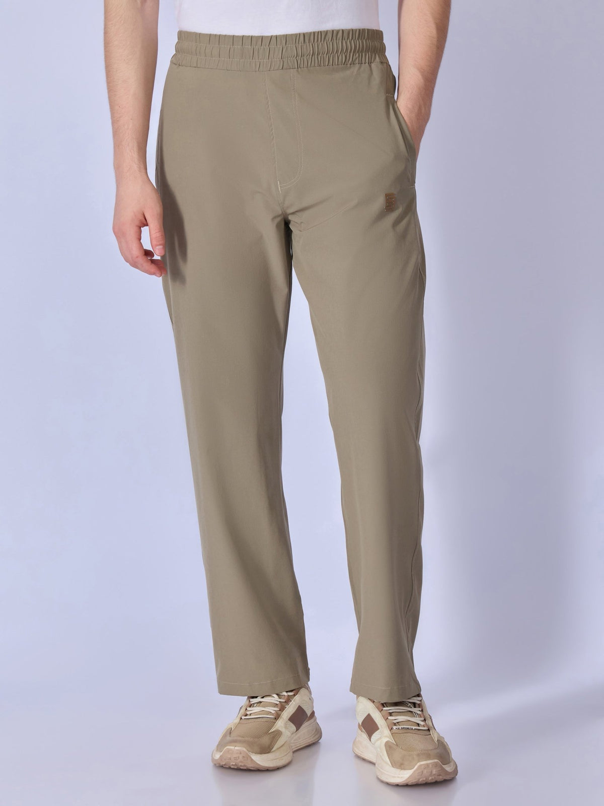 Russo - Straight Fit Track Pant - Dark Sand - Espanshe