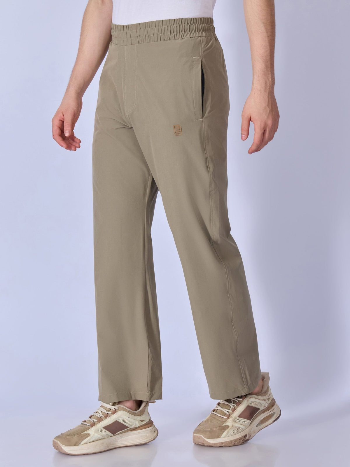 Russo - Straight Fit Track Pant - Dark Sand - Espanshe