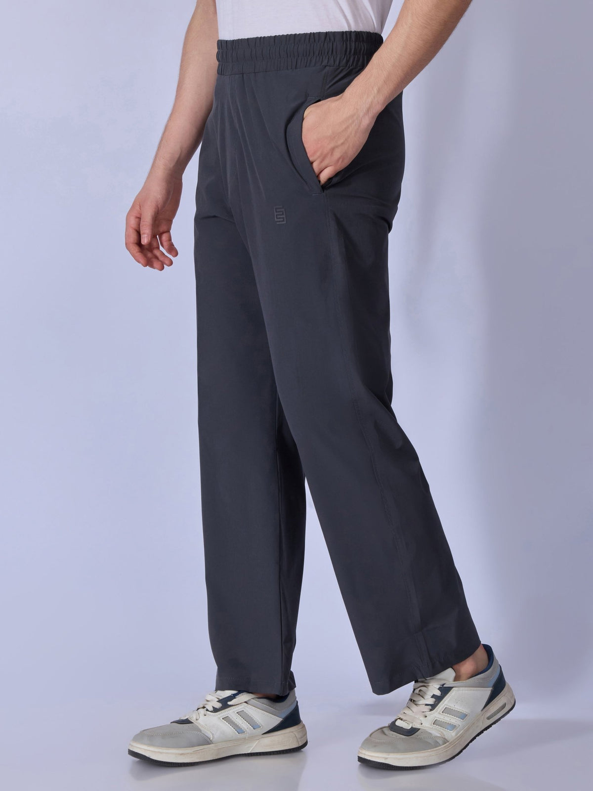 Russo - Straight Fit Track Pant - Dark Grey - Espanshe