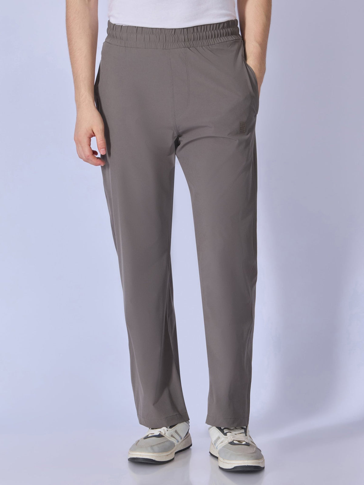 Russo - Straight Fit Track Pant - Rice Grey - Espanshe