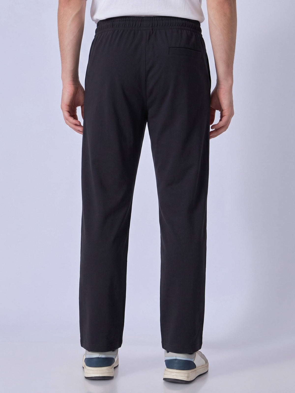 Russo - Straight Fit Track Pant - Black - Espanshe