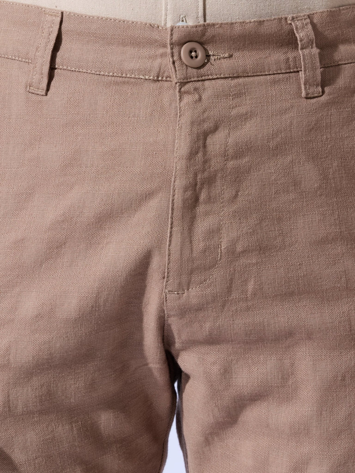 Sira - Slim Fit Cotton Pant - Brown - Espanshe