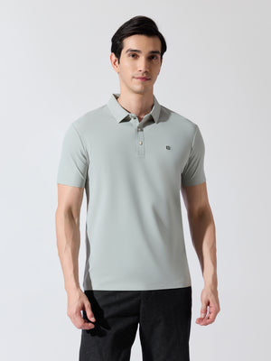 Men's Light Green Regular Fit Polo T-Shirt
