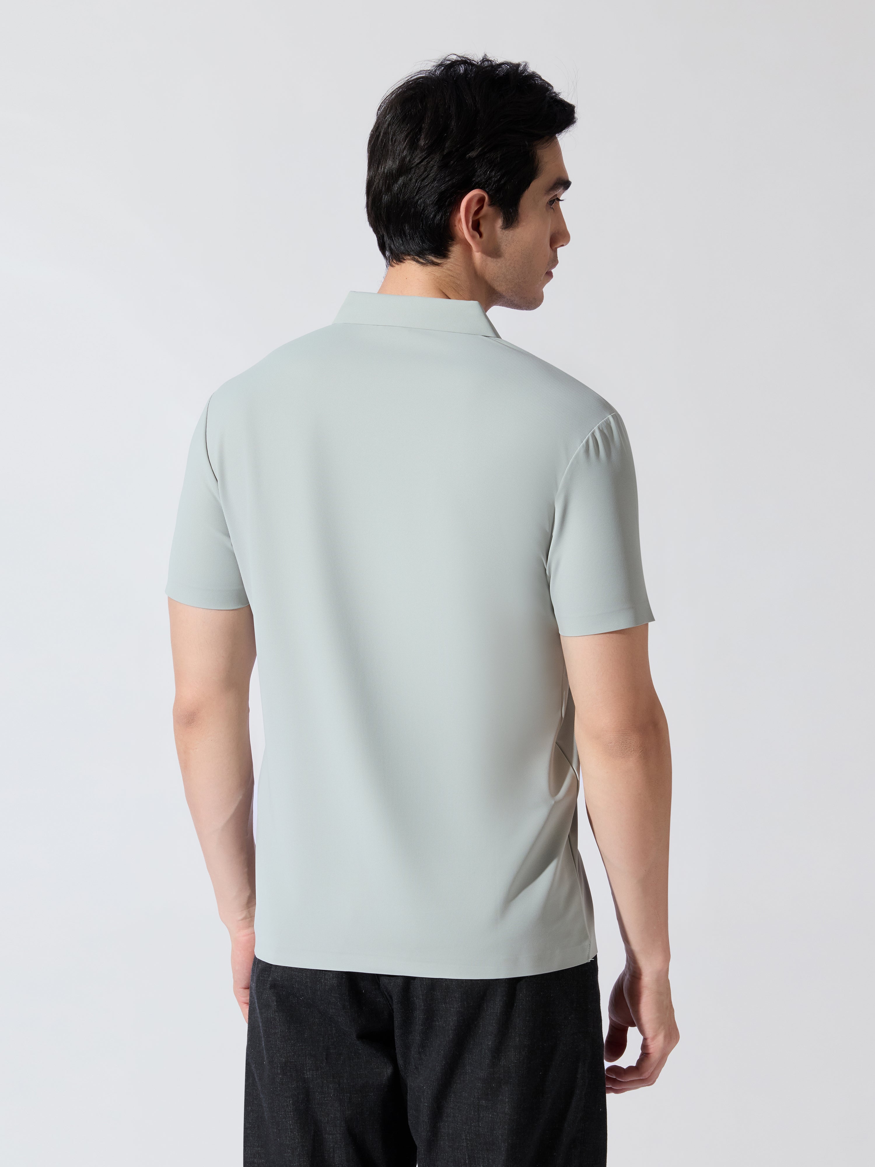 Men's Light Green Regular Fit Polo T-Shirt
