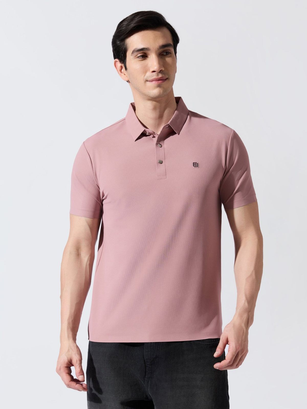 Solaris Bloom - Pink Regular Fit Polo T-Shirt - Espanshe