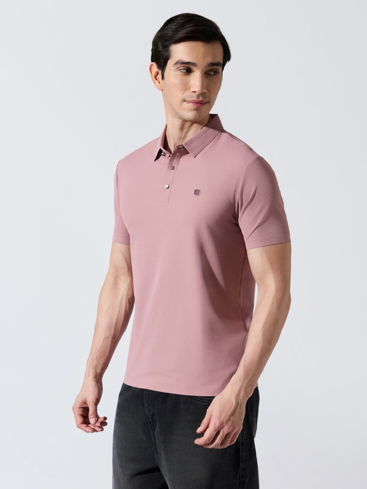 Solaris Bloom - Pink Regular Fit Polo T-Shirt - Espanshe