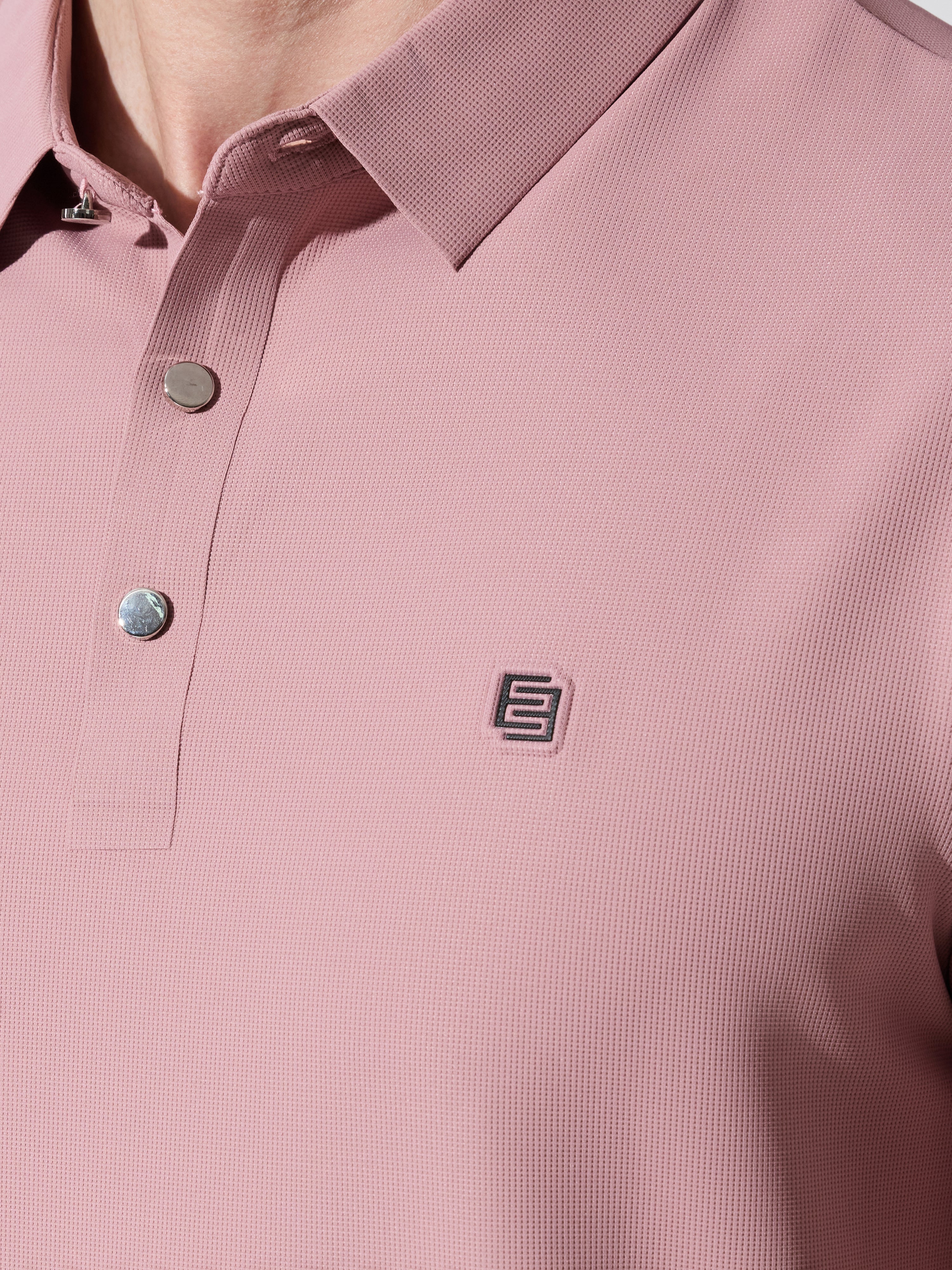 Men's Pink Regular Fit Polo T-Shirt