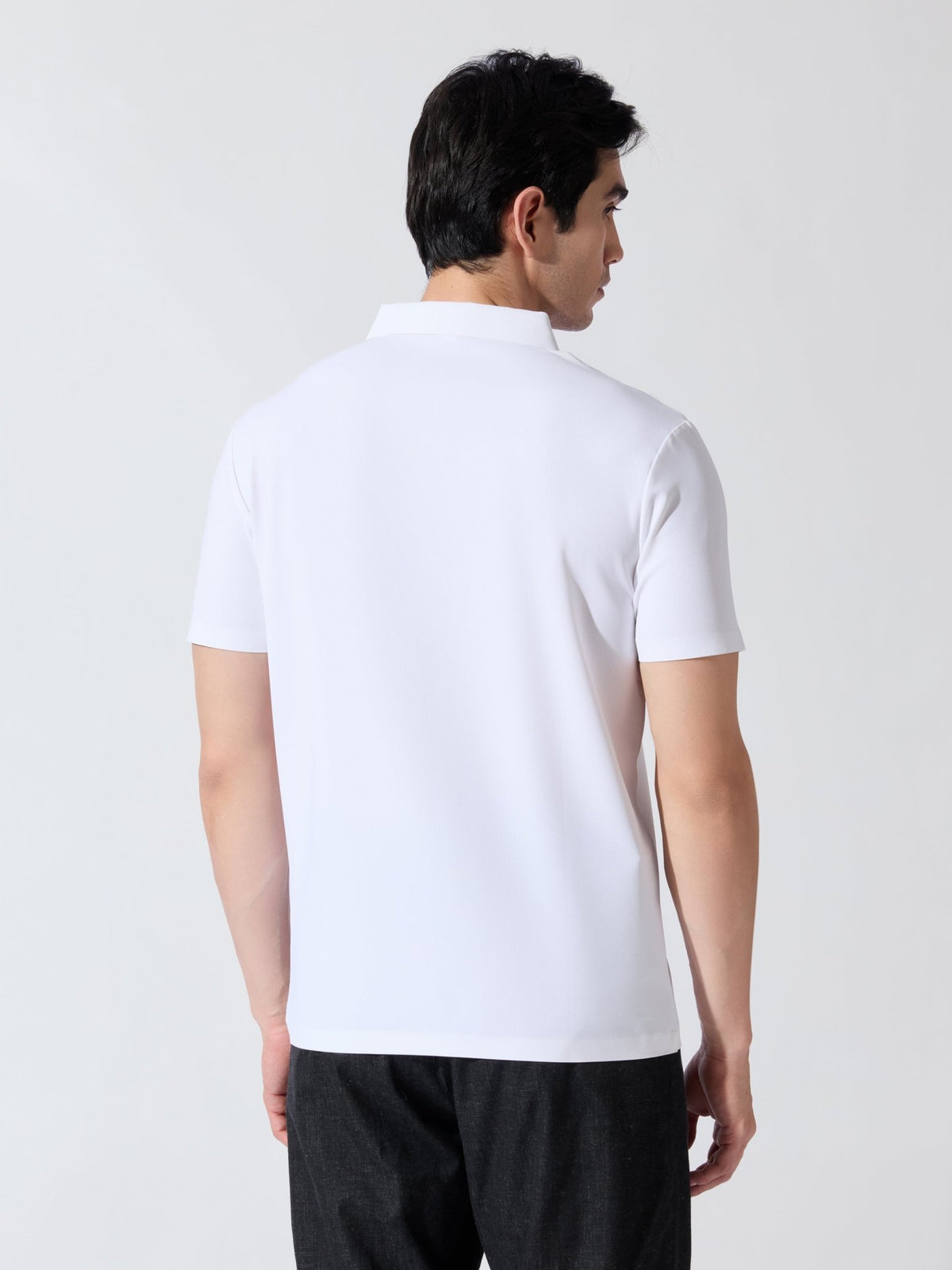 Solaris Bloom - White Regular Fit Polo T-Shirt - Espanshe