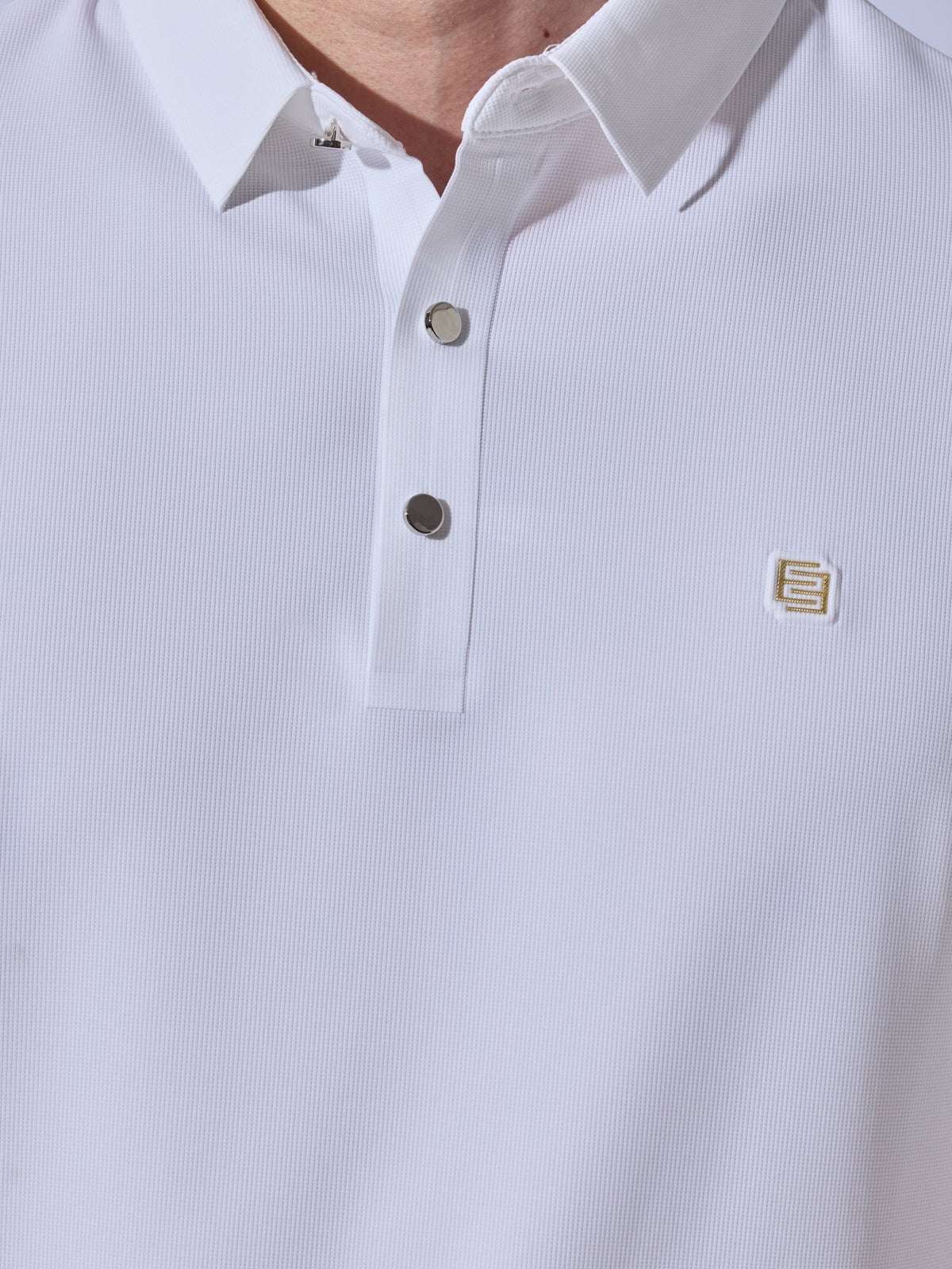 Solaris Bloom - White Regular Fit Polo T-Shirt - Espanshe