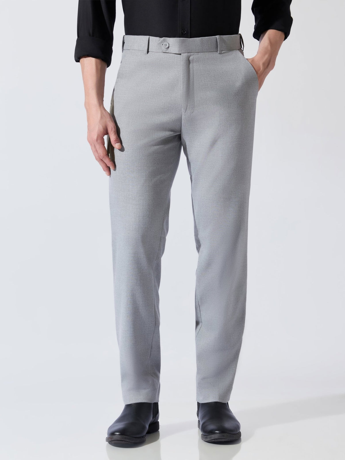 Tuna - Classic Formal Pant - Light Grey - Espanshe
