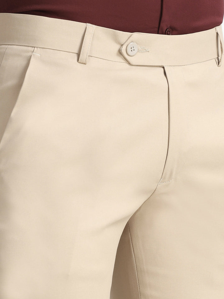 Wee Bootcut Formal Pant Beige – Espanshe - Main Image