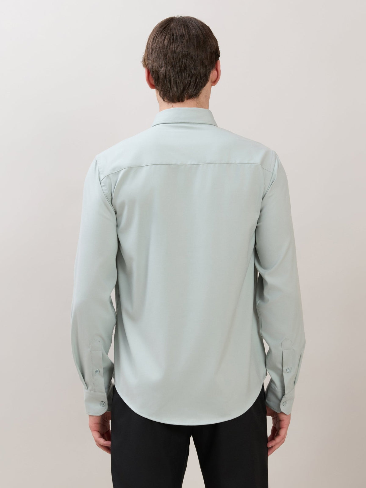 Zero - Relaxed Fit Plain Shirt - Seafoam Green - Espanshe