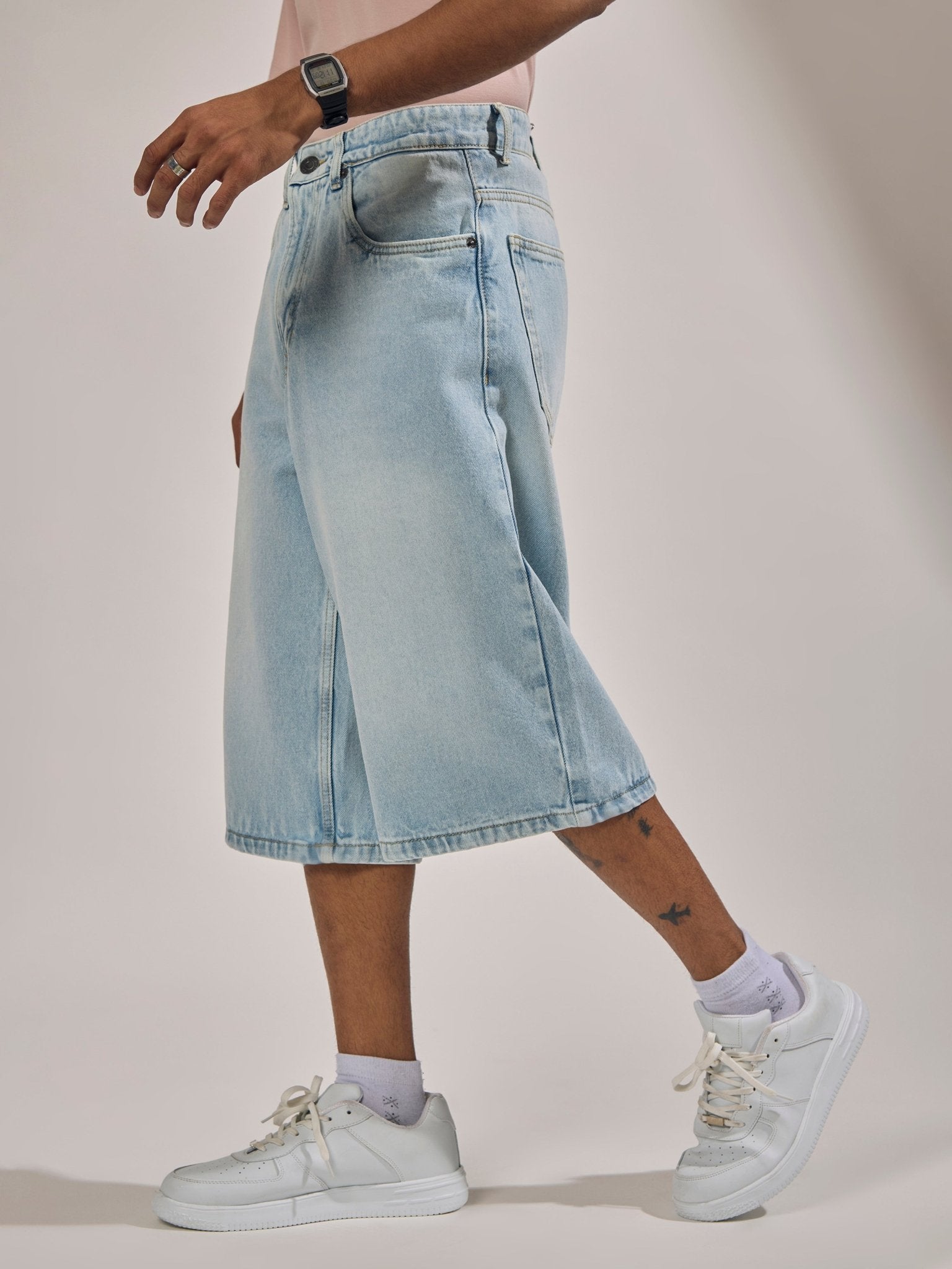 Melusine - Loose Fit Jorts - Light Blue - Espanshe