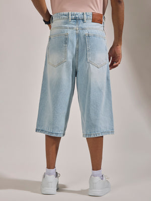 loose fit denim jorts perfect for  casual wears.
denim jorts for men
casual wear jorts for men
