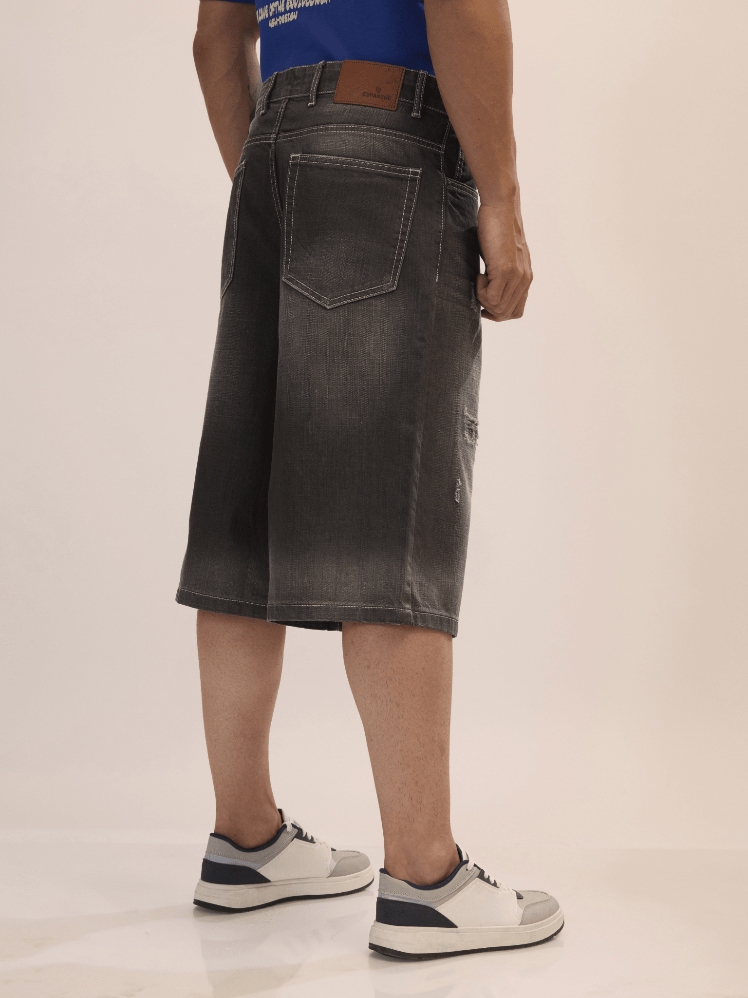 Melusine - Loose Fit Jorts - Charcoal - Espanshe