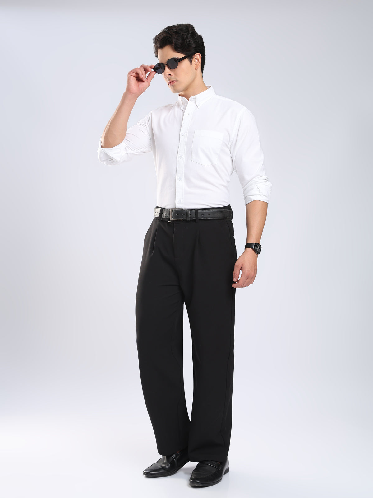 Dimo - Brushed Oxford Shirt - White