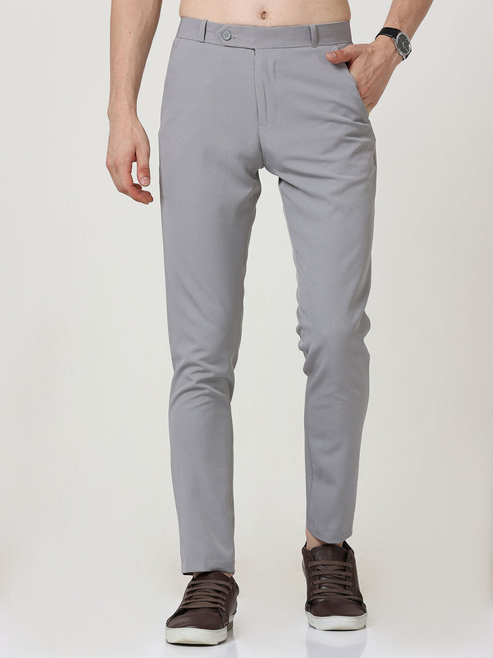 Modern Men Two Way Light Gray Formal Pants