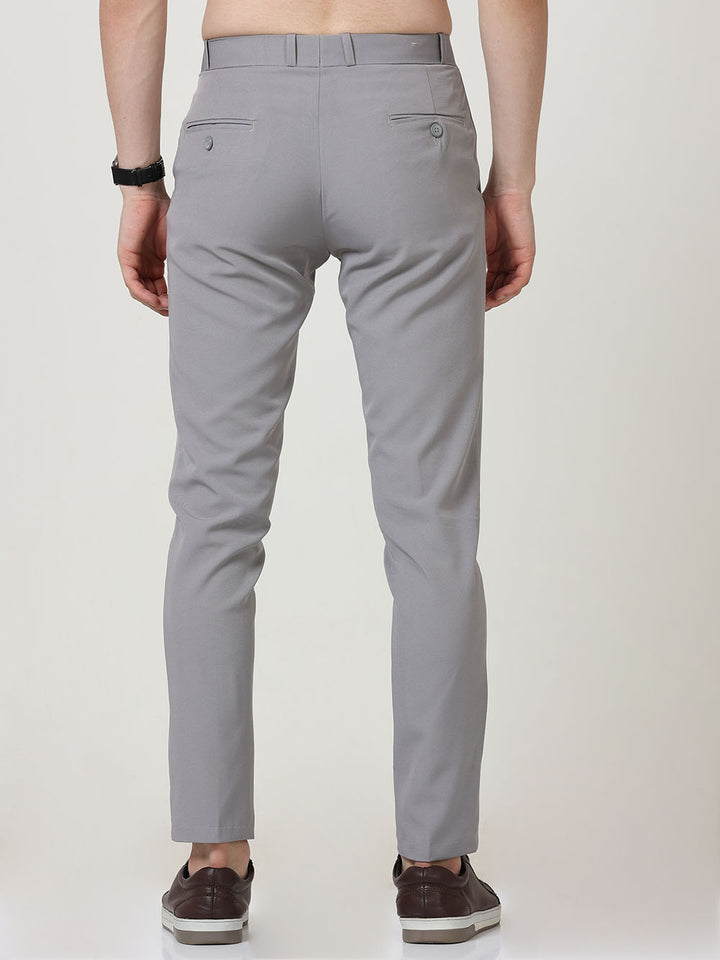 Casual Two Way Light Gray Formal Pants For men
