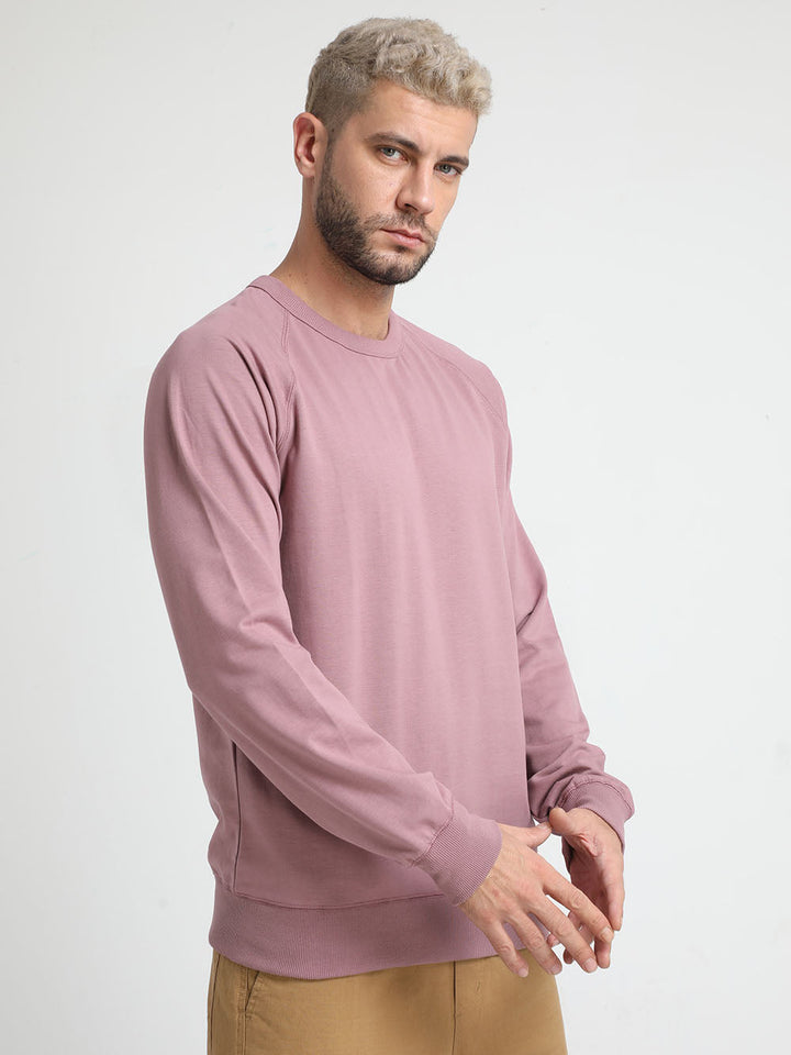 Oriental Pink Drop Shoulder Sweaters for Men's