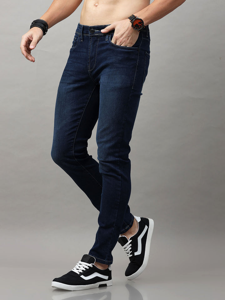 Men Skinny Fit Mirage Blue Jean
